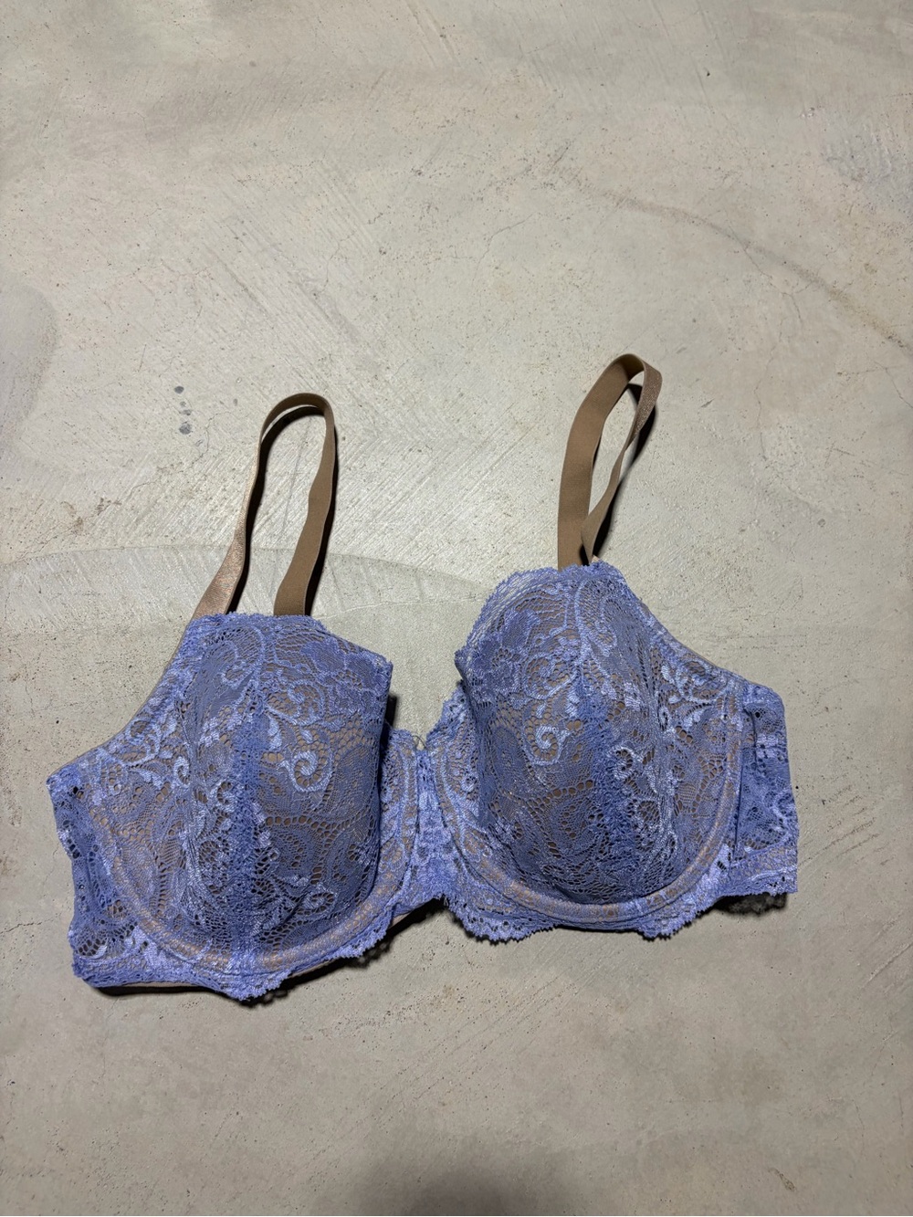Third love 24-7 memory foam Lace balconette Bra Lavender 36D